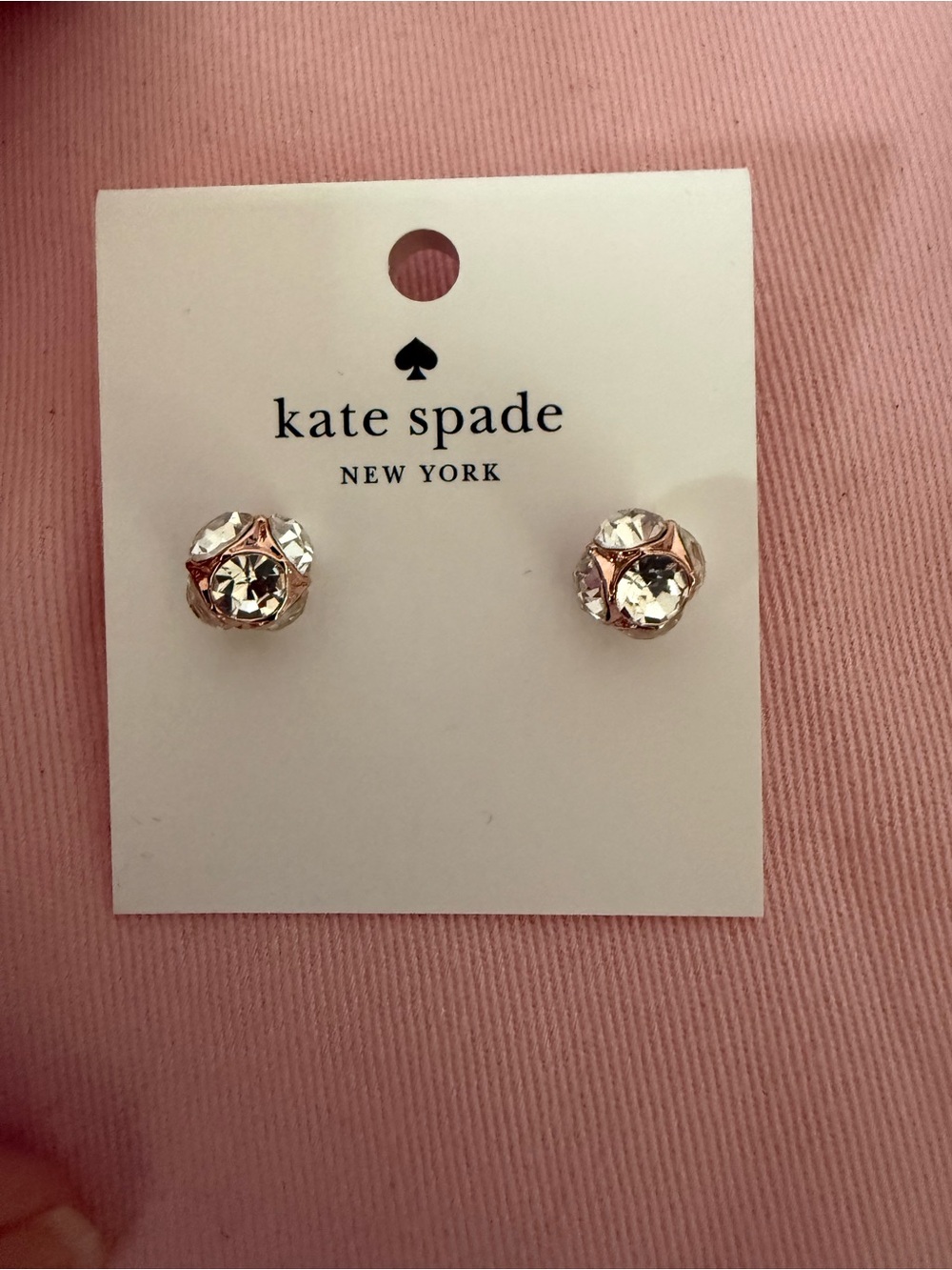 Kate Spade Lady Marmalade Rose Gold Stud Earrings